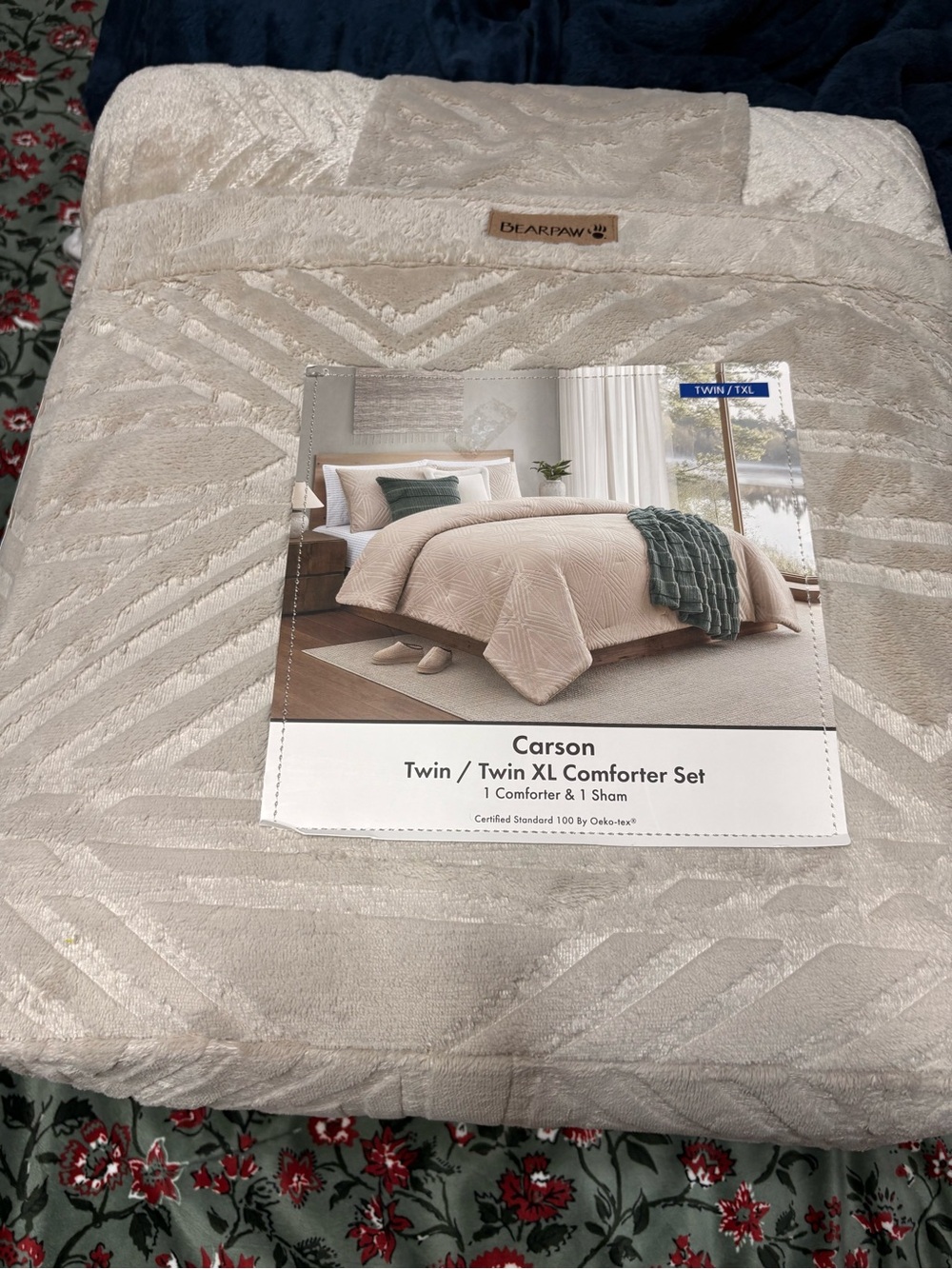 BearPaw Carson Twin/Twin XL Comforter Set in Beige
